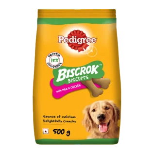 Pedigree Biscrok Biscuits in Milk and Chicken Flavour