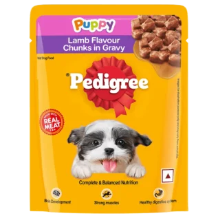 Pedigree Lamb Chunks in Gravy Pouch Puppy